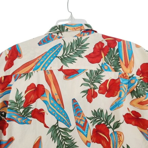Ho Aloha Men's Short Sleeve Casual Shirt Floral Size L - Picture 7 of 8